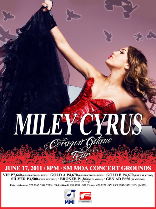 justin bieber live in manila tickets. Miley Cyrus LIVE in Manila